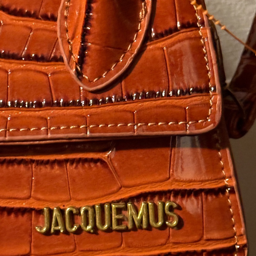 Jacquemus Orange Croc-Embossed Mini Bag make a respectable offer